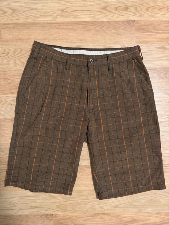 Kavu Other - Kavu Chino Mens Shorts 34 Brown Windowpane print Waist measures 32